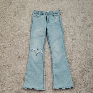 Abercrombie Kids High Rise Flare Jeans